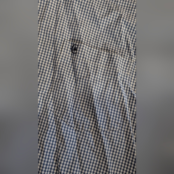 Classic Blue Checkered Men's Shirt - Picture 5 of 5
